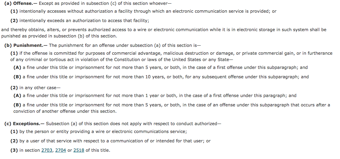 Stored Communications Act